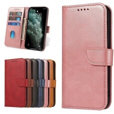 Atverčiamas Dėklas Magnet Case elegant bookcase Samsung Galaxy A02s Rožinis