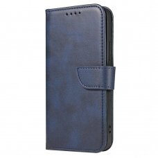 Atverčiamas Dėklas Magnet Case elegant bookcase Samsung Galaxy A12 Mėlynas