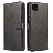 Atverčiamas dėklas Magnet Case elegant Samsung Galaxy A22 5G juodas