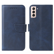 Atverčiamas dėklas Magnet Case elegant Samsung Galaxy S21 5G tamsiai mėlynas NDRX65
