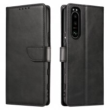 Atverčiamas dėklas Magnet Case elegant Sony Xperia 1 III Juodas