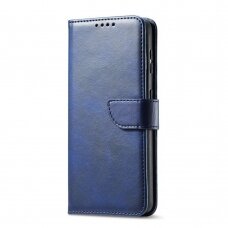 Atverčiamas Dėklas Magnet Case Elegant skirtas Samsung Galaxy S22 Ultra Mėlynas