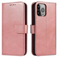 Dėklas Magnet Case elegant iPhone 14 Rožinis