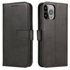 Akcija! Magnet Dėklas Xiaomi 14 Pro flap wallet - Juodas