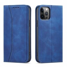 Dėklas Magnet Fancy Case for iPhone 12 Pro Max Mėlynas