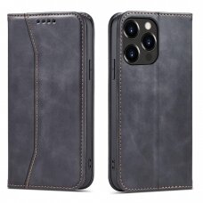 Dėklas Magnet Fancy Case for iPhone 14 Juodas