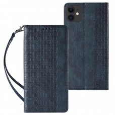 Dėklas Magnet Strap Case for iPhone 12 Mėlynas