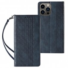 Dėklas Magnet Strap Case for iPhone 13 Pro Max Mėlynas