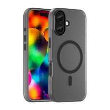 iPhone 17 Magnetic Abrasive dėklas, suderinamas su MagSafe – matinės juodos spalvos