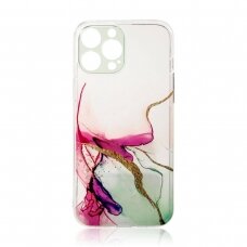 Dėklas Marble Case for iPhone 12 Gel Cover Mint Marble -