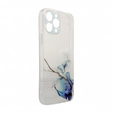 Dėklas Marble Case for iPhone 13 Pro Max Mėlynas