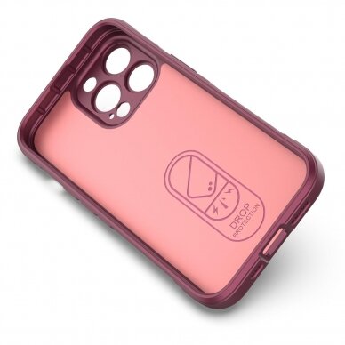 Dėklas Magic Shield Case iPhone 13 Pro Max Bordo 1