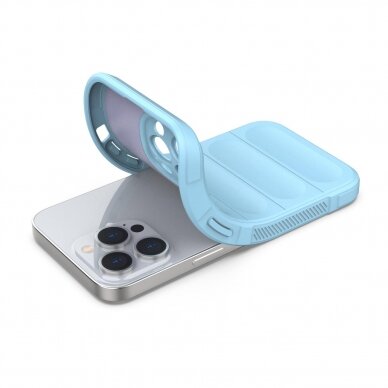 Dėklas Magic Shield Case iPhone 13 Pro Max Šviesiai Mėlynas 3
