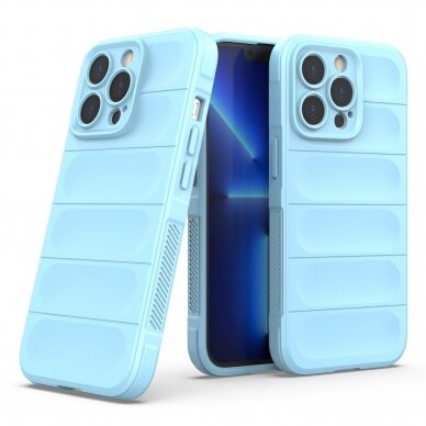 Dėklas Magic Shield Case iPhone 13 Pro Max Šviesiai Mėlynas 6