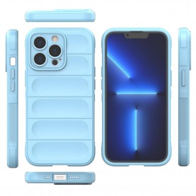 Dėklas Magic Shield Case iPhone 13 Pro Max Šviesiai Mėlynas 7