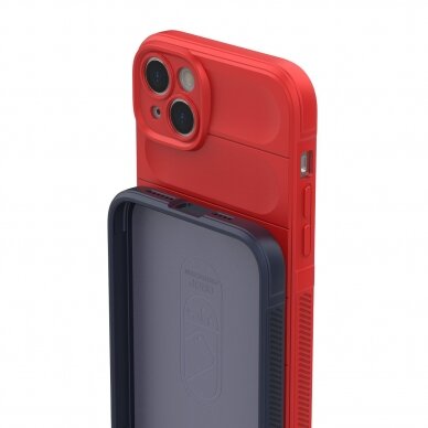 Dėklas Magic Shield iPhone 14 Plus Raudonas 15