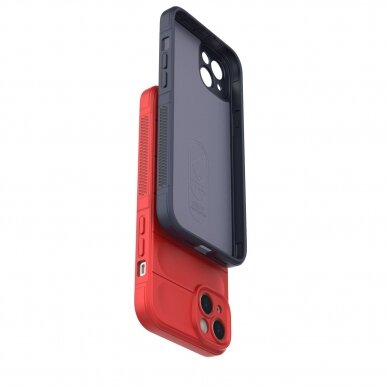 Dėklas Magic Shield iPhone 14 Plus Raudonas 25