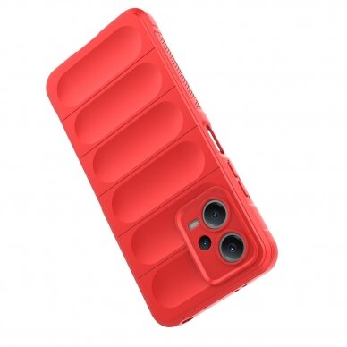Dėklas Magic Shield Xiaomi Redmi Note 12 5G / Poco X5 5G Flexible Armor Cover Raudonas 3