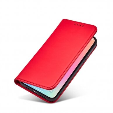 Dėklas Magnet Card Samsung Galaxy S23 Plus Raudonas 1