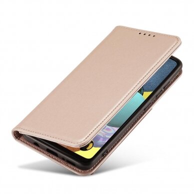 Dėklas Magnet Card Case Xiaomi Redmi Note 11 Pro Rožinis 11