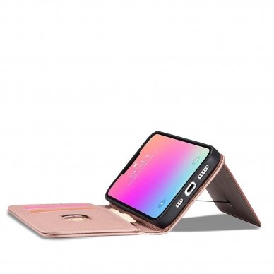 Dėklas Magnet Card Samsung Galaxy S23 Plus Rožinis 3