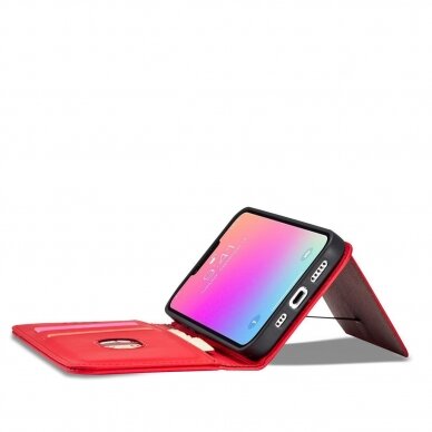 Dėklas Magnet Card Case Samsung Galaxy S23 Ultra Raudonas 3