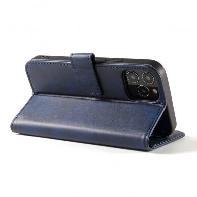 Atverčiamas Dėklas Magnet Case elegant bookcase Samsung Galaxy A42 5G Mėlynas 3