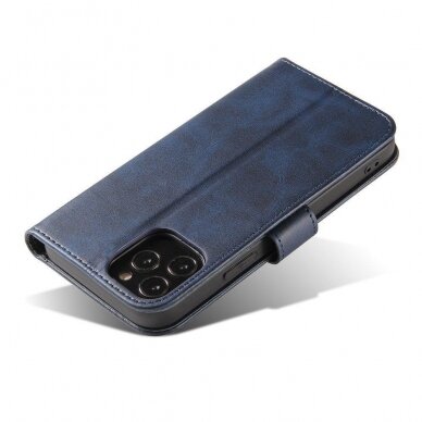 Atverčiamas Dėklas Magnet Case elegant bookcase Samsung Galaxy A42 5G Mėlynas 4