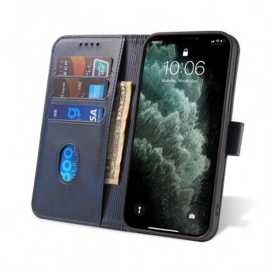 Atverčiamas Dėklas Magnet Case elegant bookcase Samsung Galaxy A42 5G Mėlynas 5