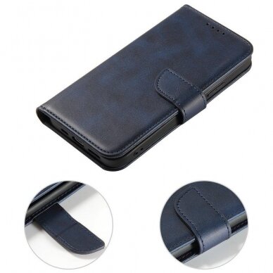 Atverčiamas Dėklas Magnet Case elegant bookcase Samsung Galaxy A42 5G Mėlynas 7