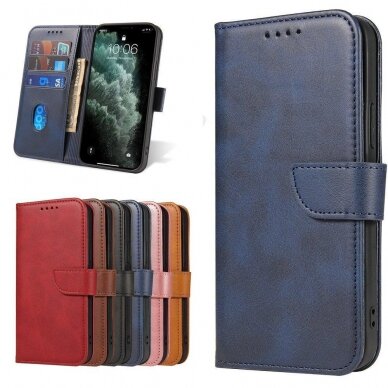 Atverčiamas Dėklas Magnet Case elegant bookcase Samsung Galaxy A42 5G Mėlynas 8
