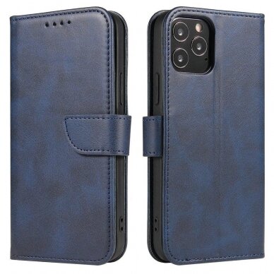 Atverčiamas Dėklas Magnet Case elegant bookcase Samsung Galaxy A42 5G Mėlynas 1