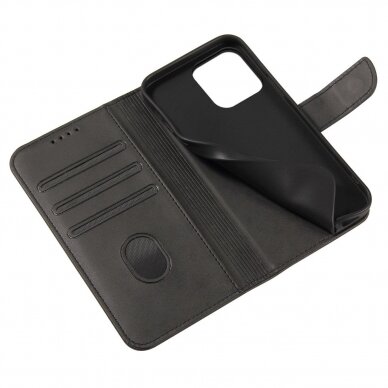 Dėklas Magnet Case elegant iPhone 14 Pro Max Juodas 5