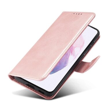 Akcija! Atverčiamas Dėklas Magnet Case Elegant skirtas Samsung Galaxy S22 Ultra Rožinis 1 Akcija! Atverčiamas Dėklas Magnet Case Elegant skirtas Samsung Galaxy S22 Ultra Rožinis 1
