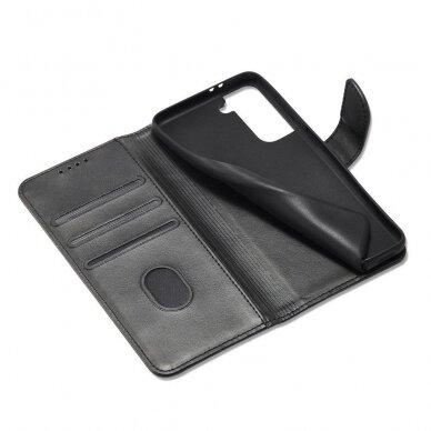 Atverčiamas Dėklas Magnet Case Elegant skirtas Samsung Galaxy S22 Plus Juodas 3