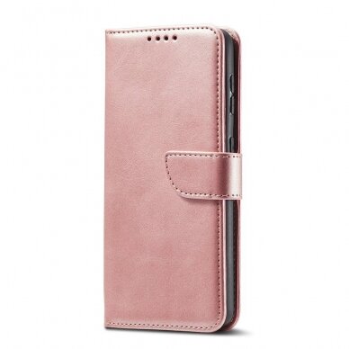 Atverčiamas Dėklas Magnet Case Elegant Skirtas Samsung Galaxy S22 Plus Rožinis