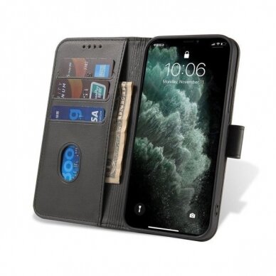 Dėklas Magnet Case elegant Samsung Galaxy A03s (166.5) Juodas 1