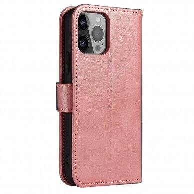 Dėklas Magnet Case elegant iPhone 14 Rožinis 3
