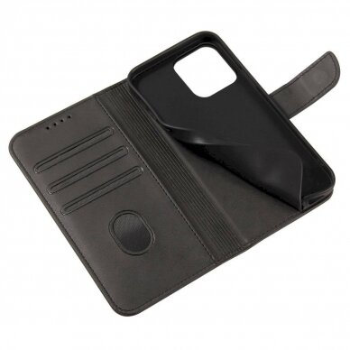 Huawei Nova 12 Magnetinis dėklas flap wallet – juodas 5