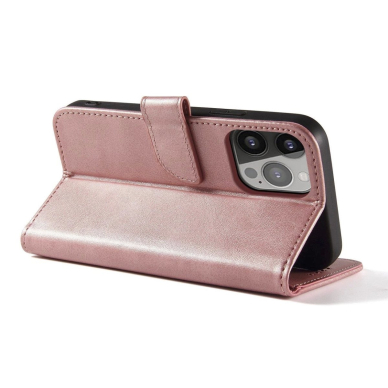 Magnetinis dėklas su dangteliu iPhone 16E - rožinis 2