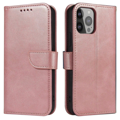 Magnetinis dėklas su dangteliu iPhone 16E - rožinis