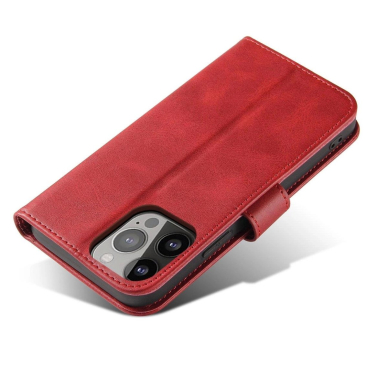 Magnetinis dėklas su dangteliu Samsung Galaxy A36 - raudonas 3