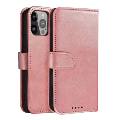 Magnetinis dėklas su dangteliu Samsung Galaxy A56 - rožinis
