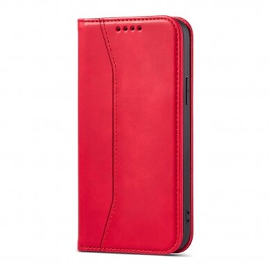 Dėklas Magnet Fancy Case for iPhone 14 Pro Max Raudonas 6