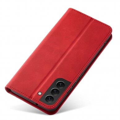 Dėklas Magnet Fancy Samsung Galaxy S23 Plus Raudonas  3