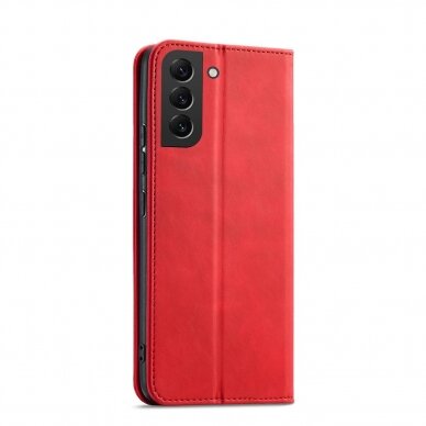 Dėklas Magnet Fancy Samsung Galaxy S23 Raudonas 2