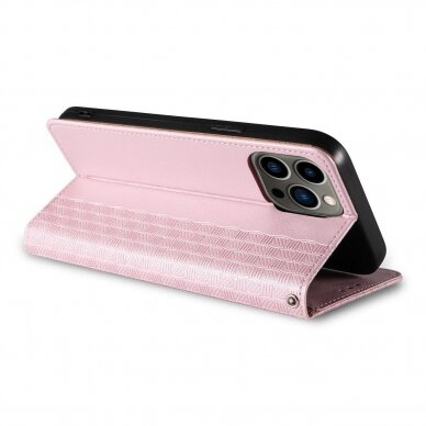 Dėklas Magnet Strap Case iPhone 12 Pro Max Rožinis 10