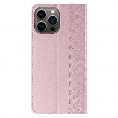 Dėklas Magnet Strap Case iPhone 12 Pro Max Rožinis 5