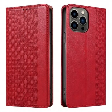 Dėklas Magnet Strap Case iPhone 12 Pro Max Raudonas 6