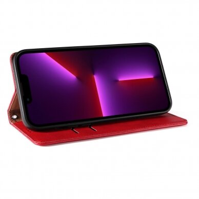 Dėklas Magnet Strap Case iPhone 12 Pro Max Raudonas 9